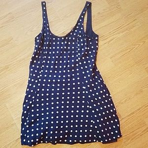 Abercrombie & Fitch blue dress white polka dots